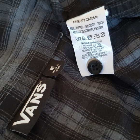 Vans Plaid Long Sleeve Button Down Shirt - Picture 7 of 11